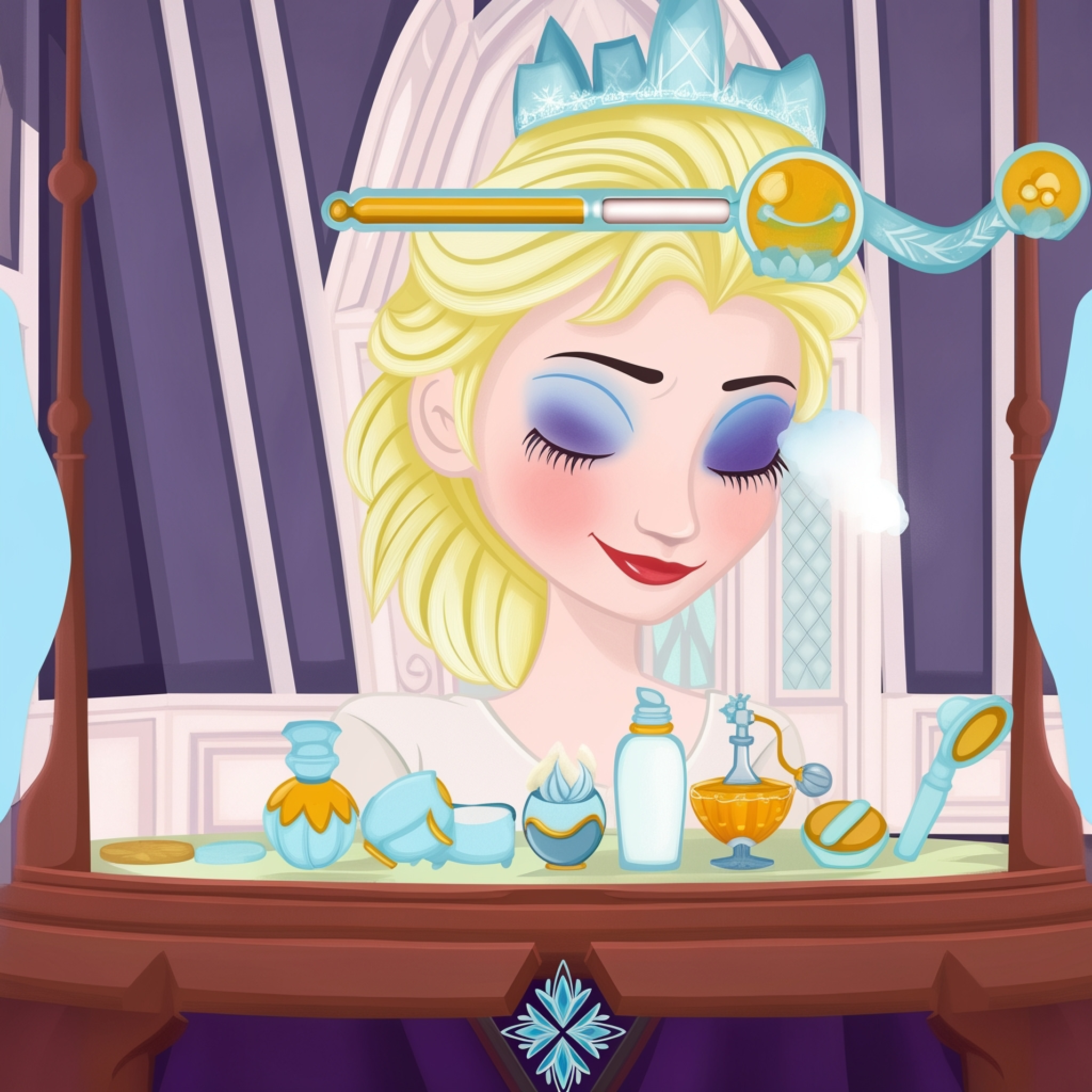 Elsa Make Up Removal