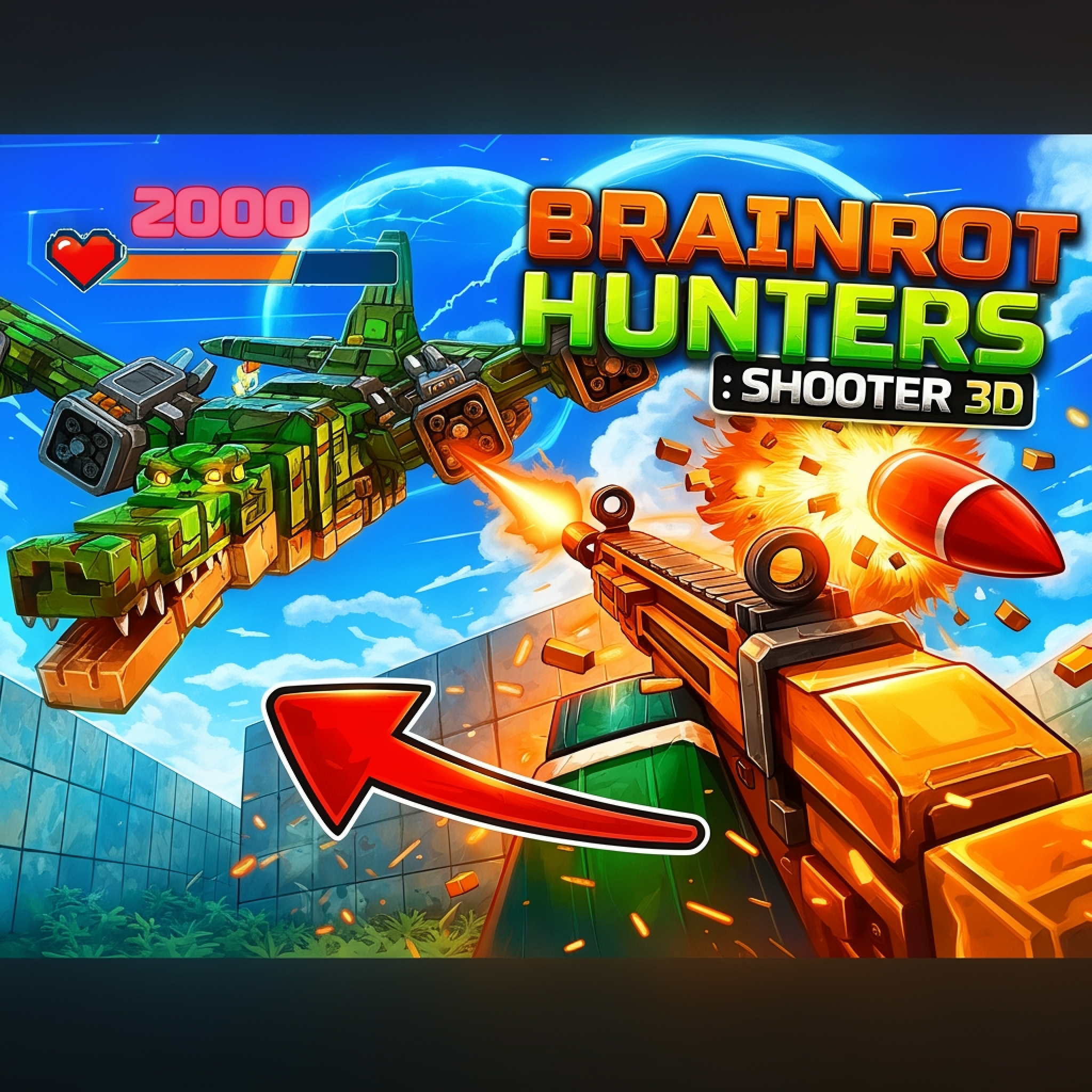 Brainrot Hunters: Shooter 3D